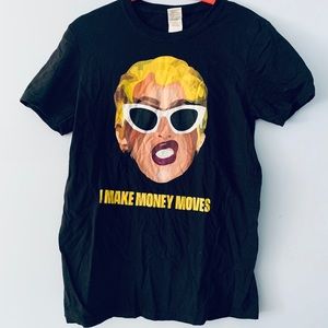 Cardi B Black Graphic T-shirt Size Small